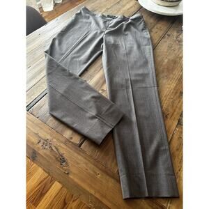 Lafayette 148 New York Dress Bleecker Pants Size 8 Virgin Wool blend Side Zip